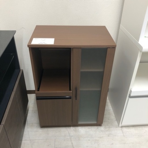 レンジ台2枚扉ブラウン【トレファク堺福田店】