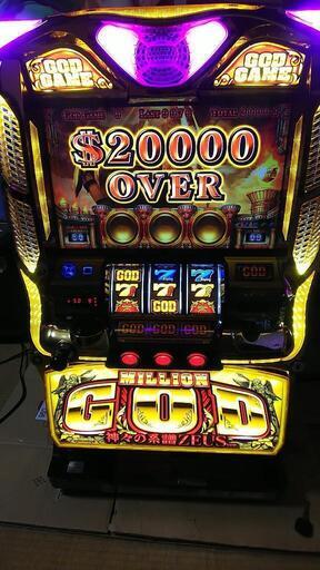 【白ロム】ミリオンゴッド 神々の系譜 パチスロ実機