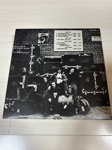 The Allman Brothers Band At Fillmore East オールマンブラザーズバンド 見開きLPレコード