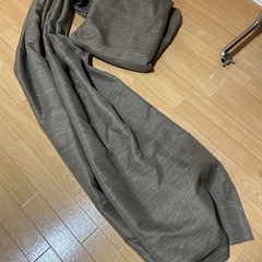 【中古】カーテン　ブラウン