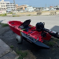 ハンターカヤック　2馬力船外機