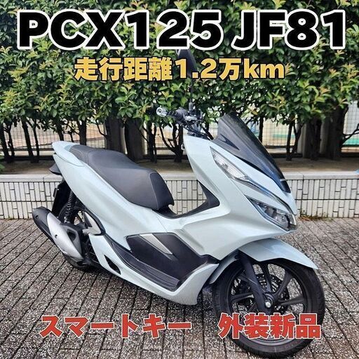 ★HONDA PCX125「JF81」スマートキー 走行1.2万km台 外装新品★東京/大田区【下取OK】