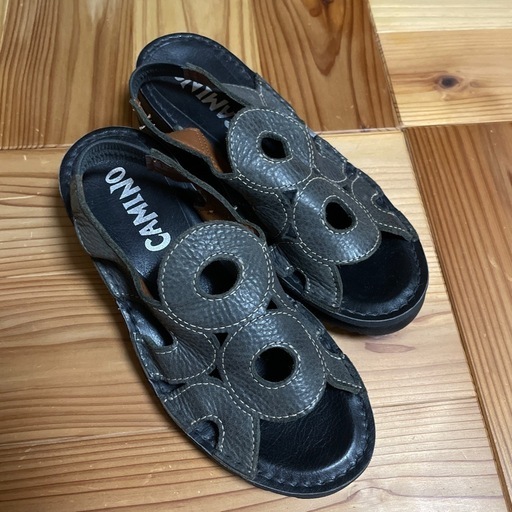 CAMINO ダークブラウン コンフォートサンダル 22.5cm 新品未使用