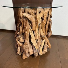 カナダ直輸入　ガラステーブル