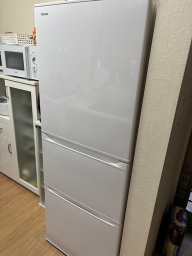 東芝冷蔵庫VEGETA GR-M33S(WT) [グレインホワイト] 330リットル　2019年製