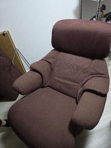 カリモク家具　リクライニングチェア\u0026オットマン