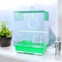 室内用鳥小屋 チーク塗装プラスバーナー焼き目