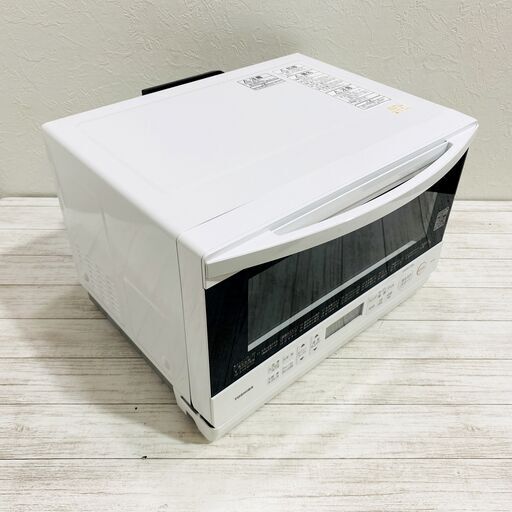 2023年製/TOSHIBA/東芝/スチームオーブンレンジ/ER-Y60/ホワイト/石窯オーブン/フラット庫内/角皿・取扱説明書品・元箱付きE1DW0402/