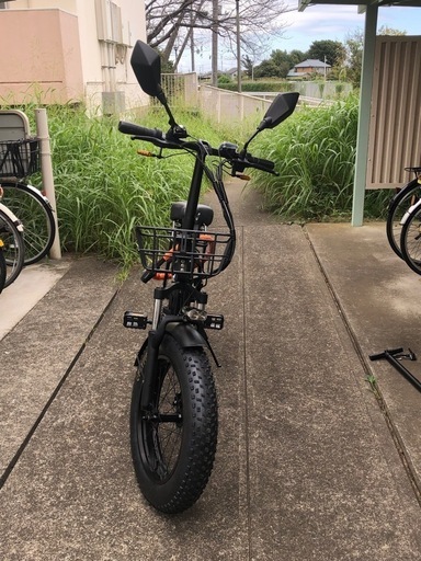 電動アシスト折りたたみ自転車　アクセル付き
