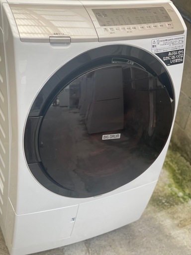 送料・設置込み可　ドラム式洗濯乾燥機　11kg/6kg HITACHI 2021年
