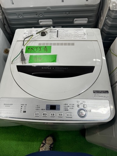 ご来店時、ガン×2お値引き‼️SHARP(シャープ) 2019年製 4.5kg 洗濯機