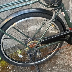 枚方市】ママチャリ WISLEY GRANGE ダークグリーン 27.5インチ ワイド