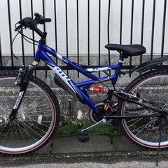 ＜超美品＞お買い得車・MARUKIN 26インチMTB・Wサスペンション・シマノ3×6段変速