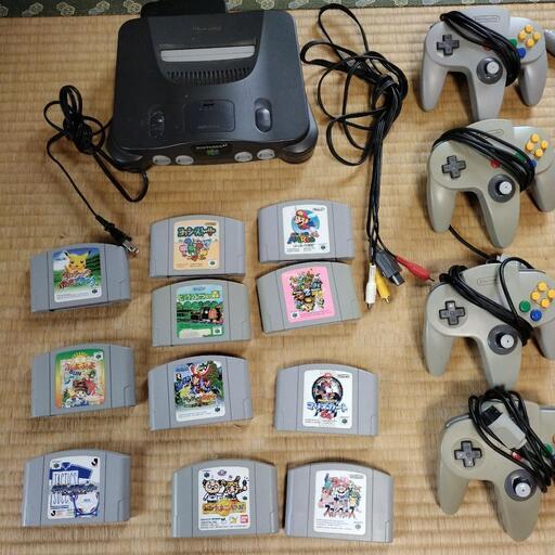 Nintendo 64 本体 コントローラー 任天堂64 ソフト付き　レトロゲーム　テレビゲーム