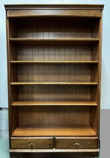 karimoku カリモク 5段 オープンシェルフ 書庫 本棚 収納棚 飾り棚 幅109cm×奥行38cm×高さ176cm