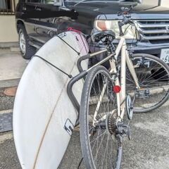 サーフラック付きクロスバイク@平塚生コン