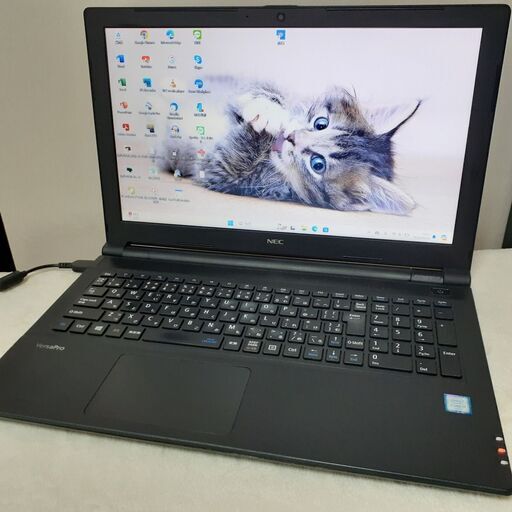 【販売済み】【15インチで見やすく作業が楽】薄型　core i7　8GB　SSD　カメラ　Microsoft Office2021　Wi-Fi　マルチ　Bluetooth　Windows11　NEC　VersaPro