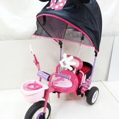 idesアイデス 女の子 カーゴサンシェード付三輪車 ミニーマウ...