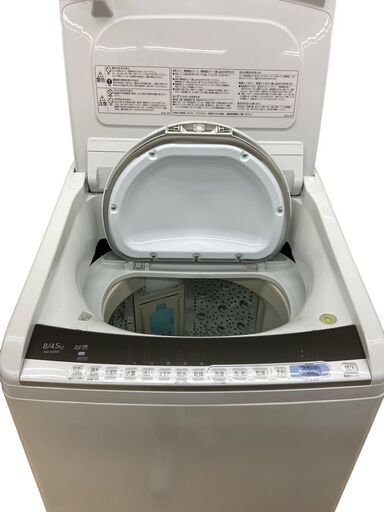 【REGASTOCK川崎店】HITACHI 日立 BEAT WASH slim ビートウォッシュ スリム 洗濯機 乾燥機 8/4.5kg BW-DV80C 2019年製 ホワイト