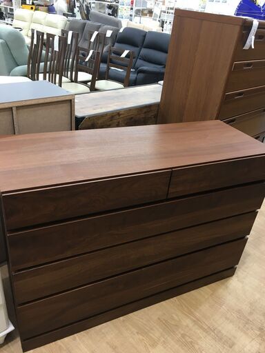 ★ジモティ割あり★  チェスト 茶色 W121×D45×H82 クリーニング済み SJ7172