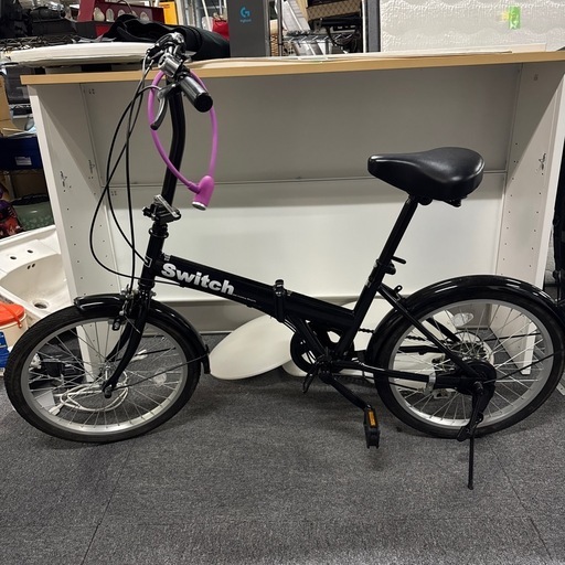 美品✨折りたたみ自転車 Switch 206 Folding Bicycle 20インチ SHIMANO シマノ６段変速 ブラック 黒