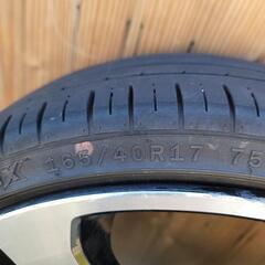 165/40/17タイヤ5割残り4本セット