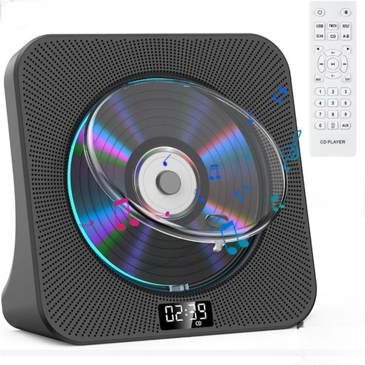 新品・CDプレーヤー Bluetooth受信/送信FMラジオ有線イヤホン