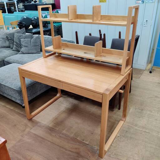 【愛品倶楽部柏店】ACTUS (アクタス) デスク\u0026ハイシェルフ FOPPISH 幅110cm ナチュラルテイスト