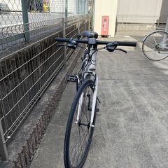 9/25まで CROSS-SIM クロスバイク 自転車 ホワイト 防犯登録カードあり