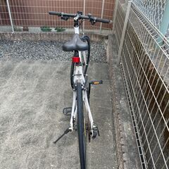 9/25まで CROSS-SIM クロスバイク 自転車 ホワイト 防犯登録カードあり