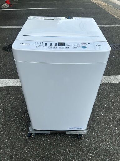 洗濯機 ハイセンス 2021年 4.5kg HW-E4503 せんたくき 家事家電【安心の3ヶ月保証★送料に設置込】自社配送時代引き可※現金、クレジット、スマホ決済対応※