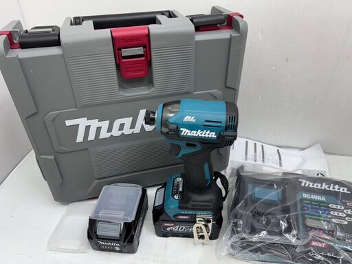 makita マキタ 充電式インパクトドライバ TD003G 40Vmax 本体  ケース 充電器 DC40RA BL4020 バッテリー付き  未使用品