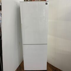 店舗同時販売品)SHARP 2017年製 271L 2ドア冷蔵庫 SJ-PD27D-W