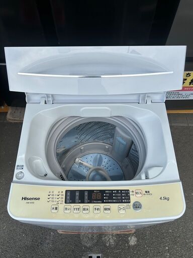 洗濯機 ハイセンス HW-K45E 2024年 4.5kg 家事家電 せんたくき【安心の3ヶ月保証★送料に設置込】自社配送時代引き可※現金、クレジット、スマホ決済対応※