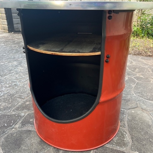 ハンドメイド　 チャムス風　ドラム缶テーブル ドラム缶テーブル ハンドメイド チャムス風 ドラム缶テーブル