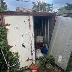 お譲り先決まりました。アルミコンテナ　ジャンク品