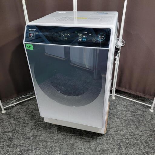 7063‼️配送設置は無料‼️SHARP 11kg/6kg ドラム式洗濯機