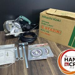 【中古】日立 HITACHI 集じんマルノコ 集塵マルノコ C4YA2 100V のこ刃(チップソー)外径100mm×穴径20mm 回転数13000回/分 替チップソー×2,スパナ,ガイド,取扱説明書,箱付き