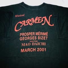 激レア／大地真央さん主演「カルメン」2001 スタッフTシャツ〜USED  