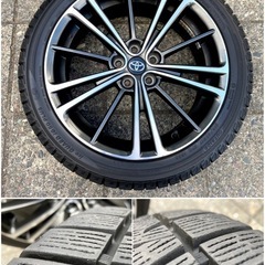 ◆17インチ 4本セット 純正 アルミホイール トヨタ 86 ZN6 スバル BRZ ZC6 スタッドレスタイヤ 215/45R17 ヨコハマ ハチロク PCD100 5H 