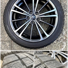 ◆17インチ 4本セット 純正 アルミホイール トヨタ 86 ZN6 スバル BRZ ZC6 スタッドレスタイヤ 215/45R17 ヨコハマ ハチロク PCD100 5H 
