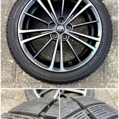 ◆17インチ 4本セット 純正 アルミホイール トヨタ 86 ZN6 スバル BRZ ZC6 スタッドレスタイヤ 215/45R17 ヨコハマ ハチロク PCD100 5H 