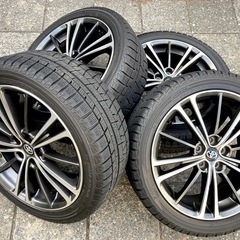 ◆17インチ 4本セット 純正 アルミホイール トヨタ 86 ZN6 スバル BRZ ZC6 スタッドレスタイヤ 215/45R17 ヨコハマ ハチロク PCD100 5H 