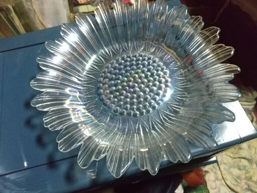 壮麗華やかなガラス製サラダボウル