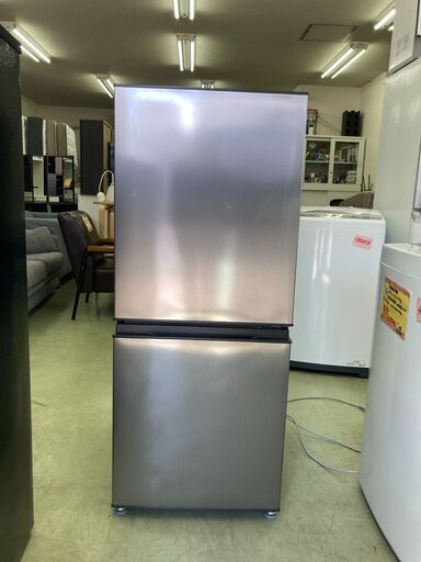 【リサイクルショップ　ピカソ　小松原】2023年製 AQUA アクア 135L  2ドア 右開きタイプ冷蔵庫 シルバー AQR-14N-S-β★2013★
