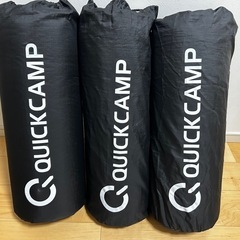 美品 インフレーターマット8cm スエード素材 クイックキャンプ