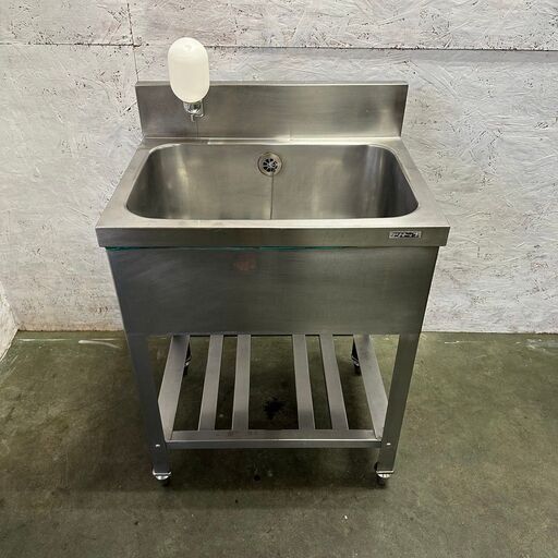 【クリナップ】 ステンレス製 1槽シンク 手洗い石鹸ホルダー付き 厨房機器 業務用 Y0312