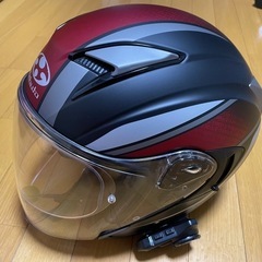 オージーケーカブトバイクヘルメット ジェット EXCEED フラットブラック (サイズ:M) 