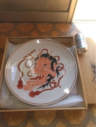 裸婦絵図 大皿 有田焼 神右衛門作　\n絵皿