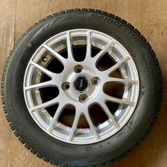 【スタッドレス】BRIDGESTONE BLIZAK VRX 155/65R14 75Q 中古タイヤ&ホイール×4本セット